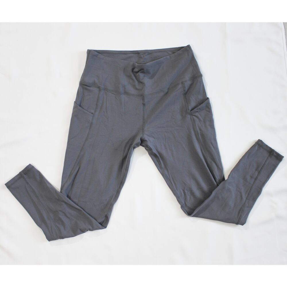 NEW Soft Grey High-Waisted Pocket Leggings – Size XXL Active Athletic Wear